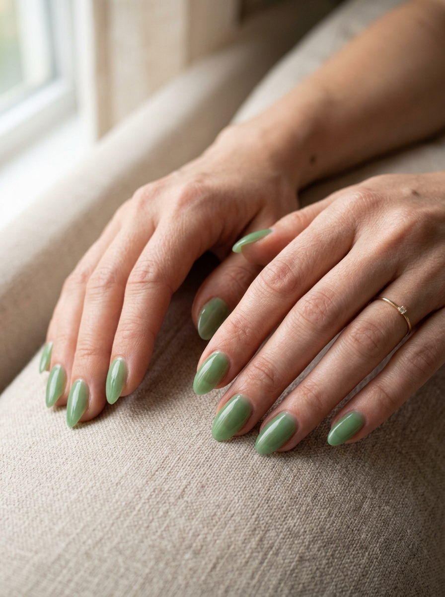 Green Jelly Nails
